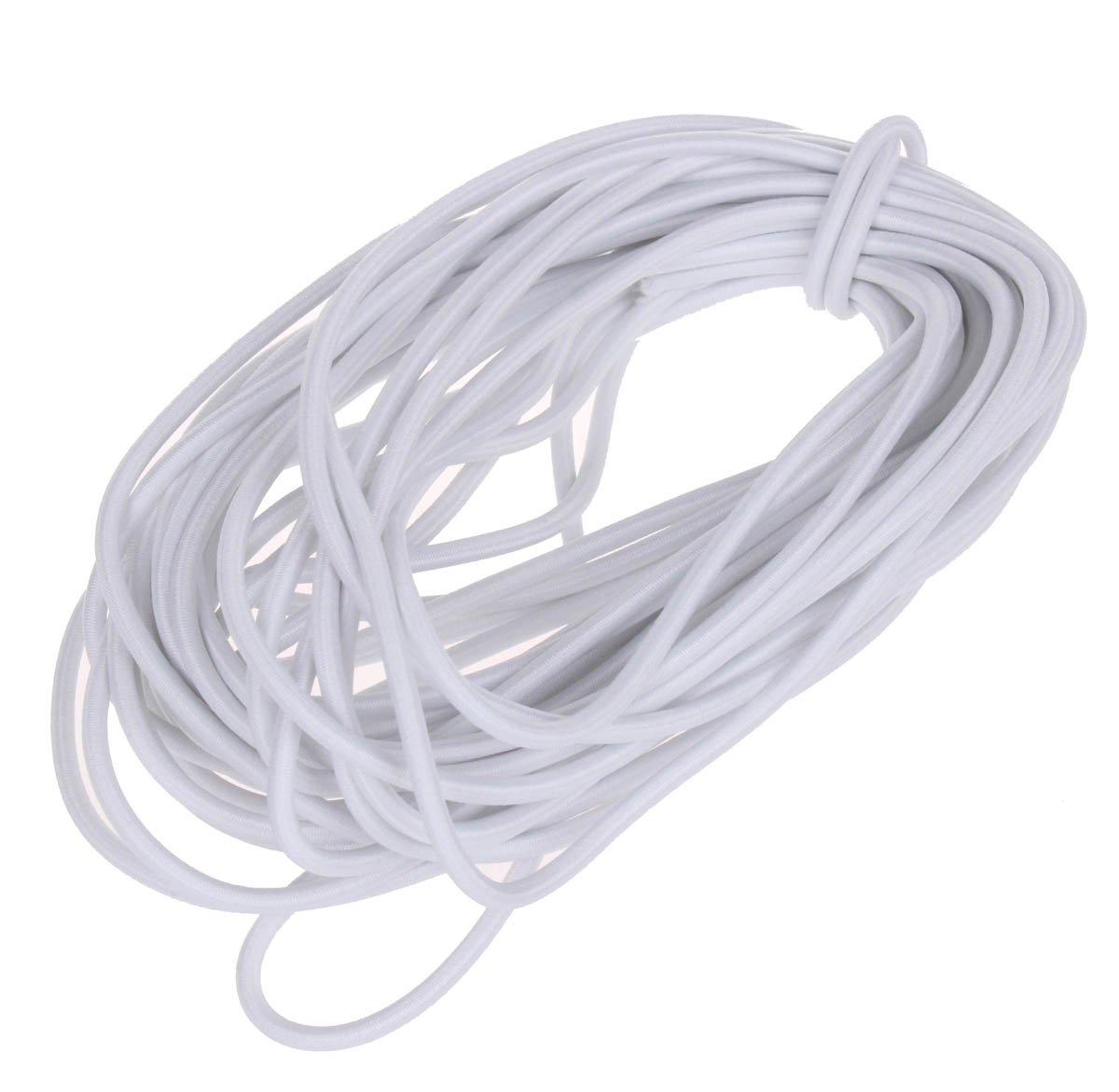 Photo 1 of Usew 1/8-Inch (3mm) White Heavy Stretch Round String Elastic Cord (Cut of 10 Yards)