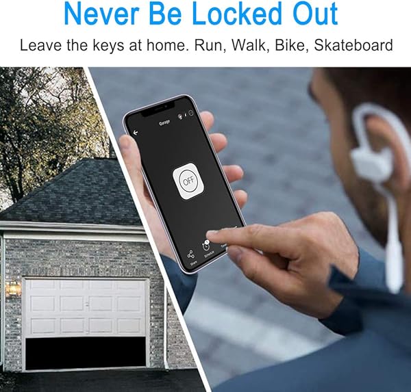 Newgoal WiFi Smart Home Garage Door Opener Control remoto inalmbrico de voz con aplicacin eWelink compatible con Alexa Google Home Nest e IFTTT