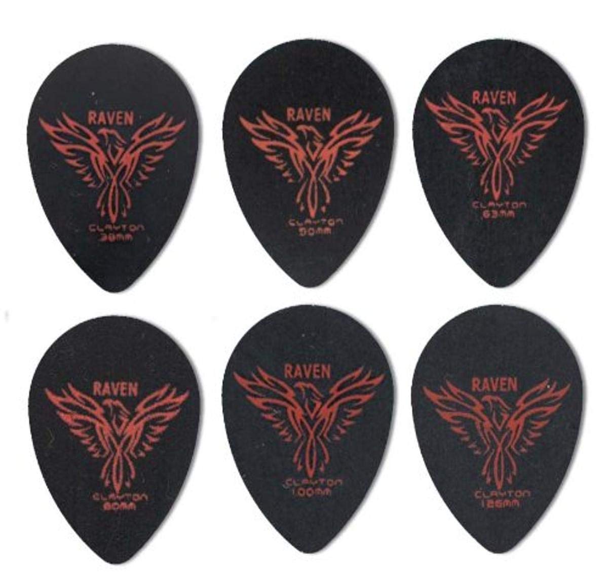 Steve Clayton Black Raven Guitar Picks (Pack of 12)
