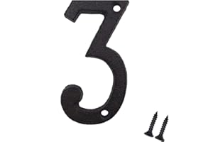 YICC 3 Inch House Numbers, Cast Iron Mailbox Number/Home Address Number, Number 3