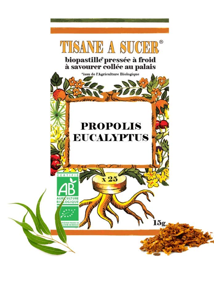 Organic Infusion in Pastille - Propolis and Eucalyptus