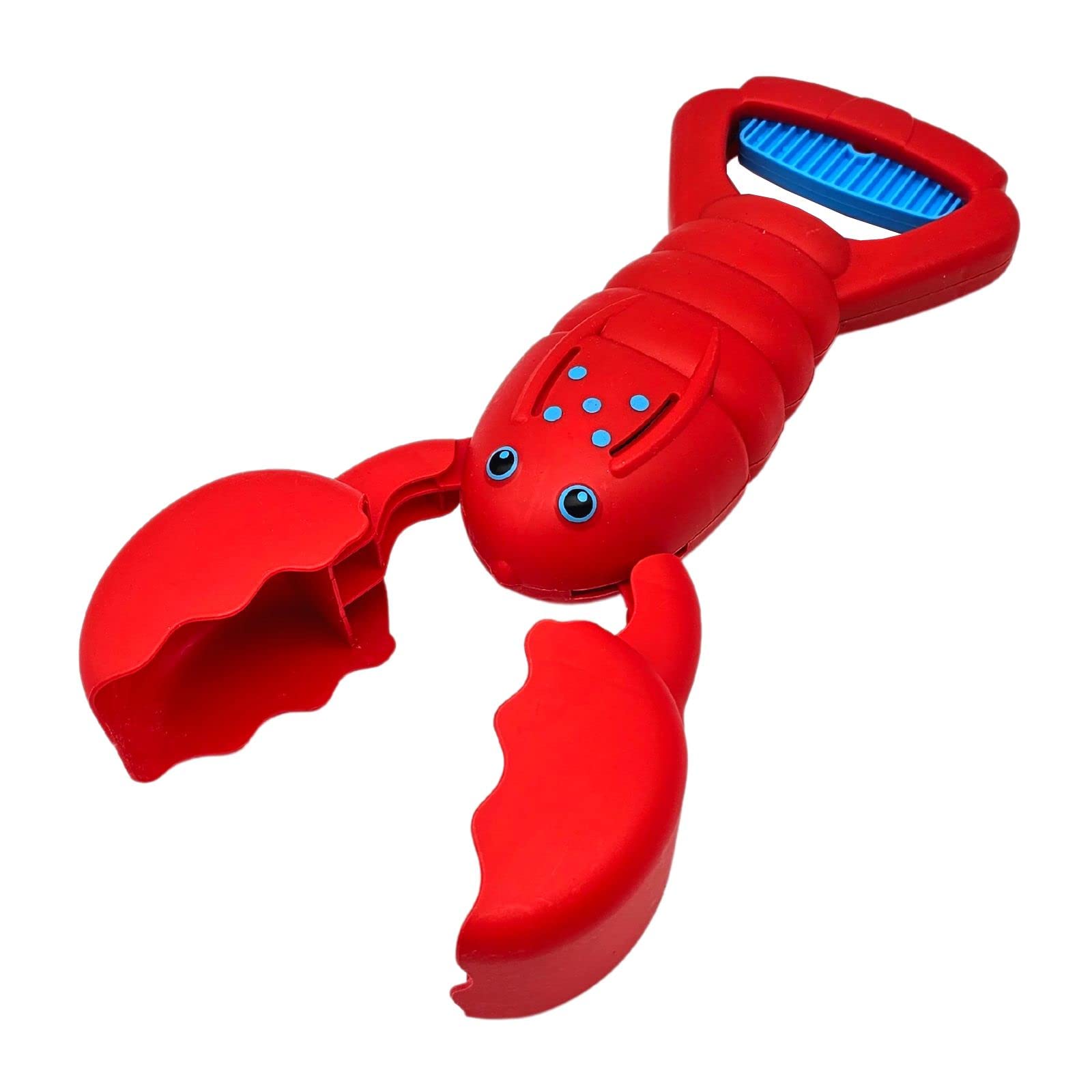 alldoro 63036 Sand Toy Hand Excavator, Sand Snapper, Sand Catcher in Crab Design, Children's Hand Excavator for Beach and Sandpit, Shovel for Children from 3 Years, Sand Excavator Red