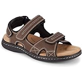 DOCKERS Mens Newpage Outdoor Sport Sandals for Men - Memory Foam Comfort and Adjustable Straps