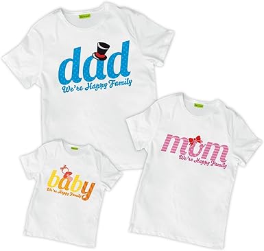 mom dad and baby matching shirts