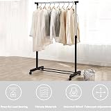 Vivo Technologies Adjustable Mobile Clothes Rail 80cm 41.5cm 87cm Castors view 4