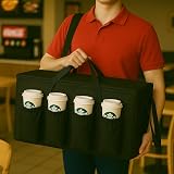musbus Large Insulated Folding Cooler Bag Black 23 x 14 x 15 in view 2