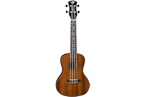 LUNA GUITARS Luna Vintage Mahogany Concert Ukulele Pack with Tuner and Bag