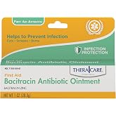 TheraCare Bacitracin Antibiotic First Aid Ointment, 1 oz | Helps Prevent Infection in Minor Cuts, Scrapes &amp; Burns, Single-Ingredient Bacitracin