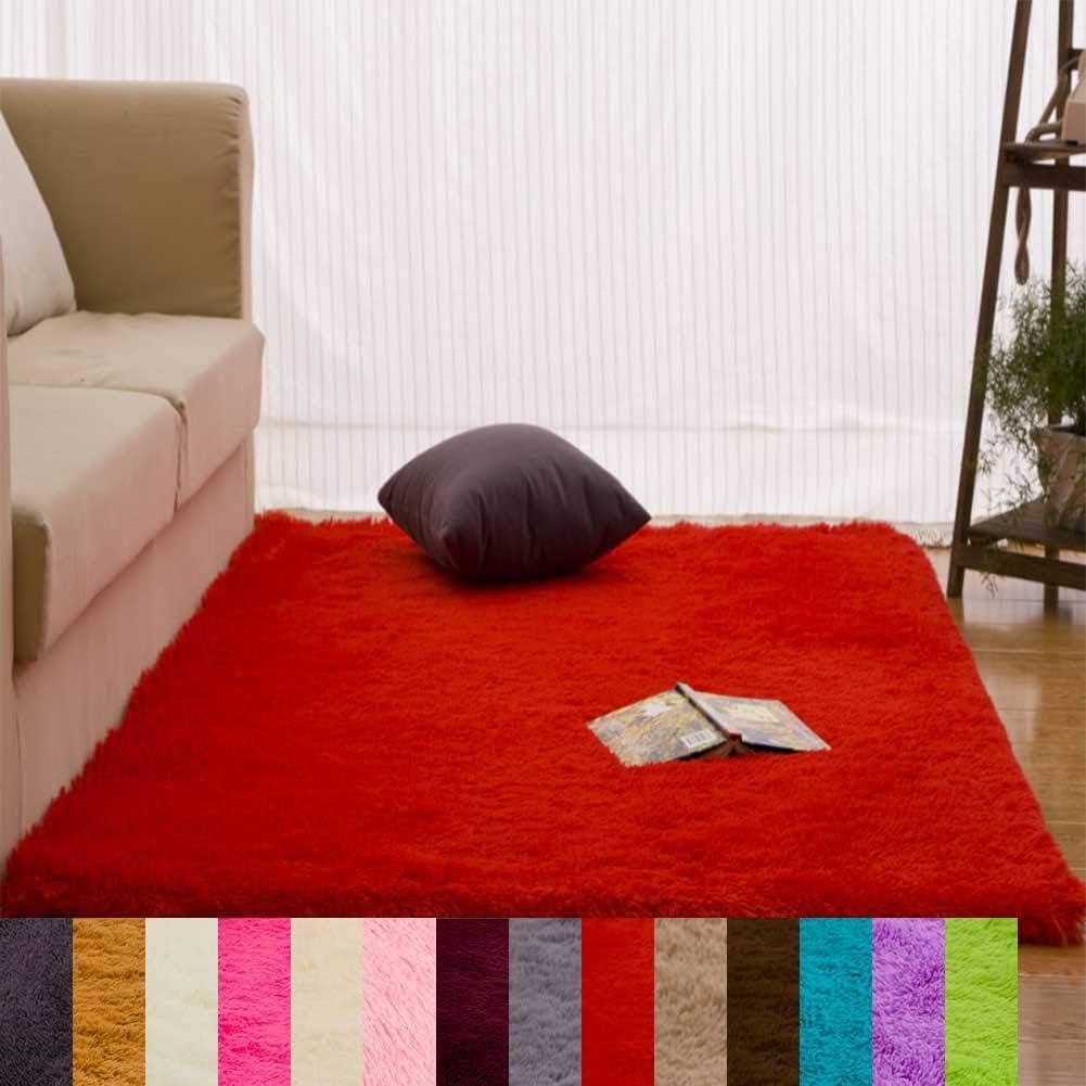 YLROMN Thick Area Rugs,Luxurious Soft 5cm Dense Pile Rug,Plush Rugs,Soft Touch Carpet Shaggy
