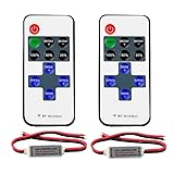 RGBZONE 2 Pack RF Remote Controller DC 12V 11 Key