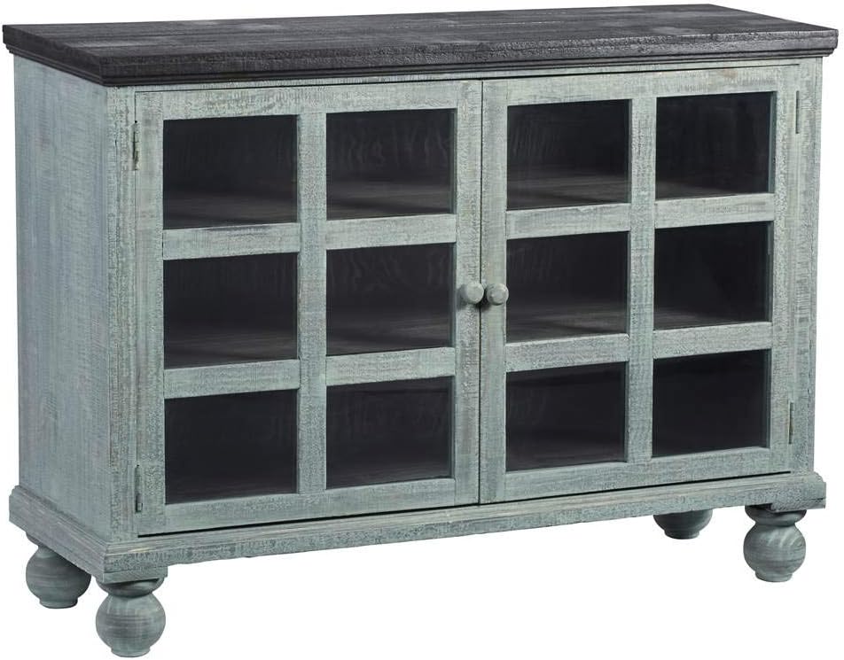 Progressive Furniture Elizabeth Display Cabinet, Gray
