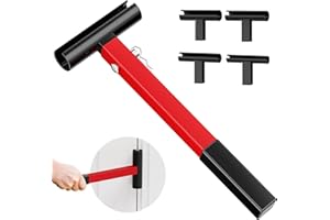 PICURA Door Hinge Adjustment Tool Kit, 4 in 1 Hinge Gap Adjusting Wrench Kit for Residential and Commercial, Heavy Duty Painted Steel Hinge Bender Wrench with Rubber Grip