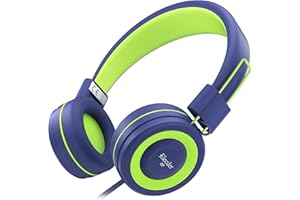 ELECDER i37 Kids Headphones Children Girls Boys Teens Foldable Adjustable On Ear Headphones 3.5mm Jack Compatible Cellphones Computer MP3/4 Kindle School Tablet Navy