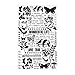 Botanical Remnant Rubs by Tim Holtz Idea-ology, 5 x 7 Inch, 2 Sheets, Black/White, TH93119