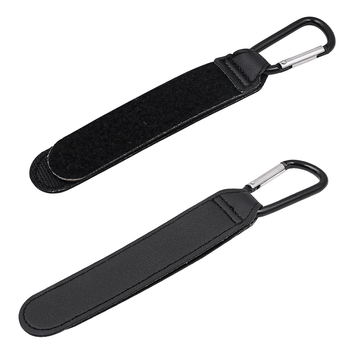 ANCLLO 2 Pieces Buggy Clips Carrier Pram Hooks Bag Holder Made of Leather Bag Hooks for Stroller for Mommy Diaper Shopping Grocery Bags Backpack