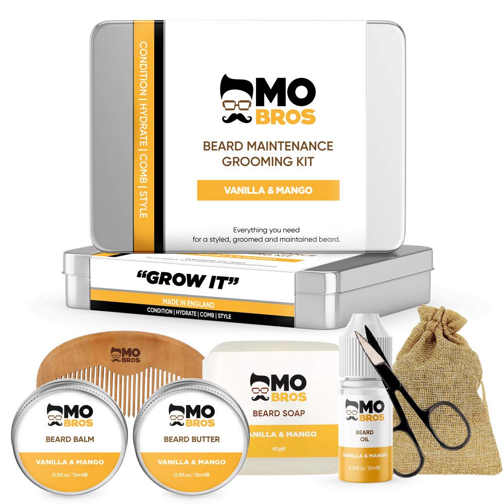 Beard Grooming Kit for Men | Beard Growth Kit | Beard Care Kit | Vanilla & Mango