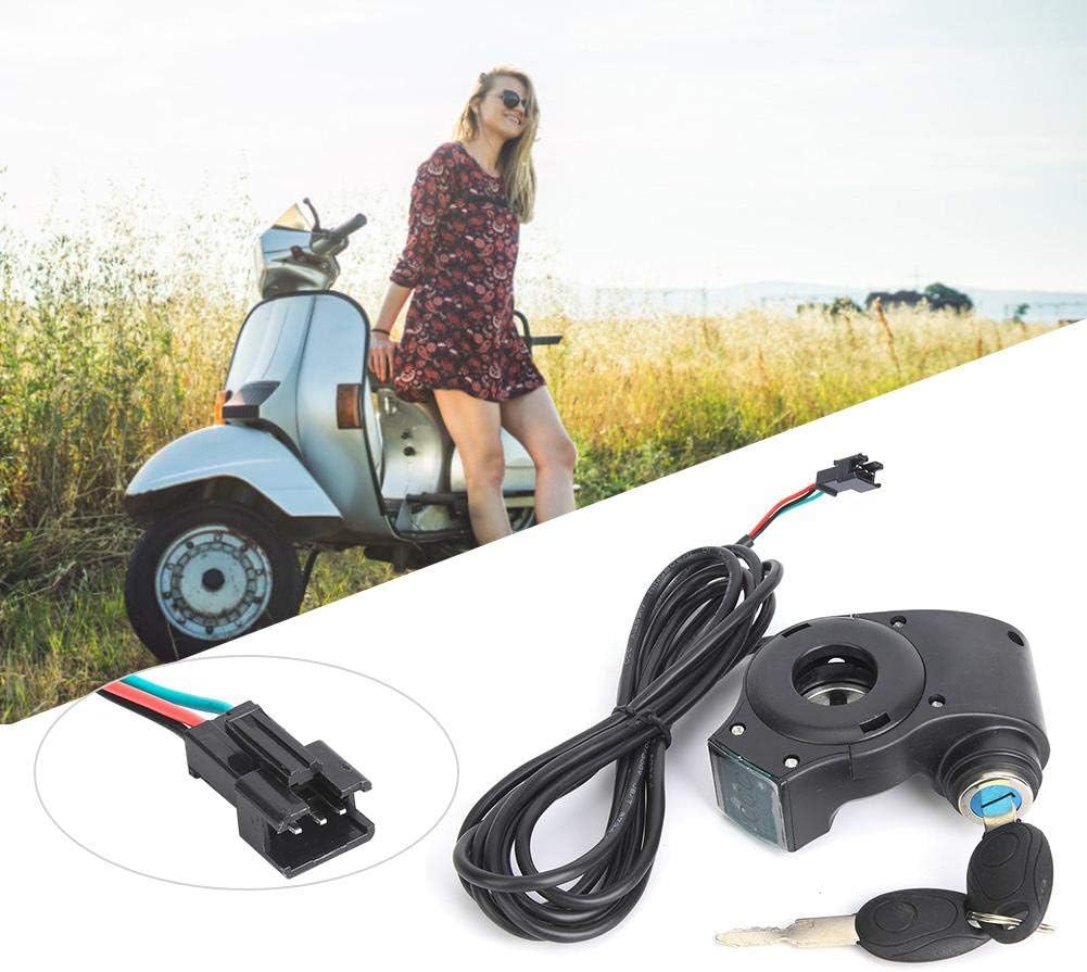 Voltage Display & 2 Keys, Thumb Throttle Digital Battery Voltage Display Switch Power with Key Lockebike thumb throttle - Image 5