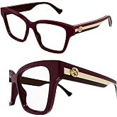 Gucci GG13020 Designer Fashion Eyeglasses: Cat Eye Bold Shape Frame Eyewear with Luxury eSHADES Kit - Embrace Sophistication and Elegance