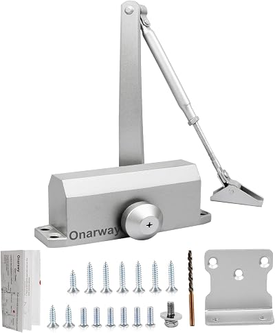 Onarway Door Closer Size 3 Automatic Hydraulic 45-60kg EN1154 Aluminum