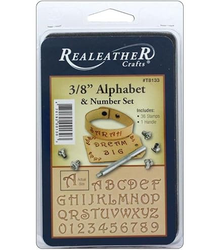Amazon.com: Realeather T8137 Leather Stamps Tool Set for Leather