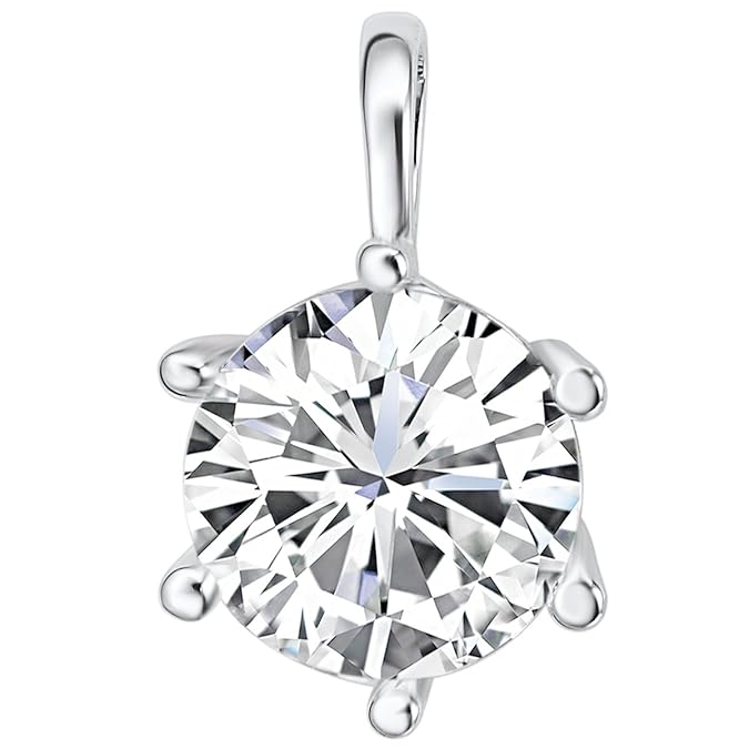 Rafaela Donata Damen-Anhänger verziert mit Kristallen von Swarovski (ohne Kette) weiß - Solitär-Anhänger mit weißen Kristalen