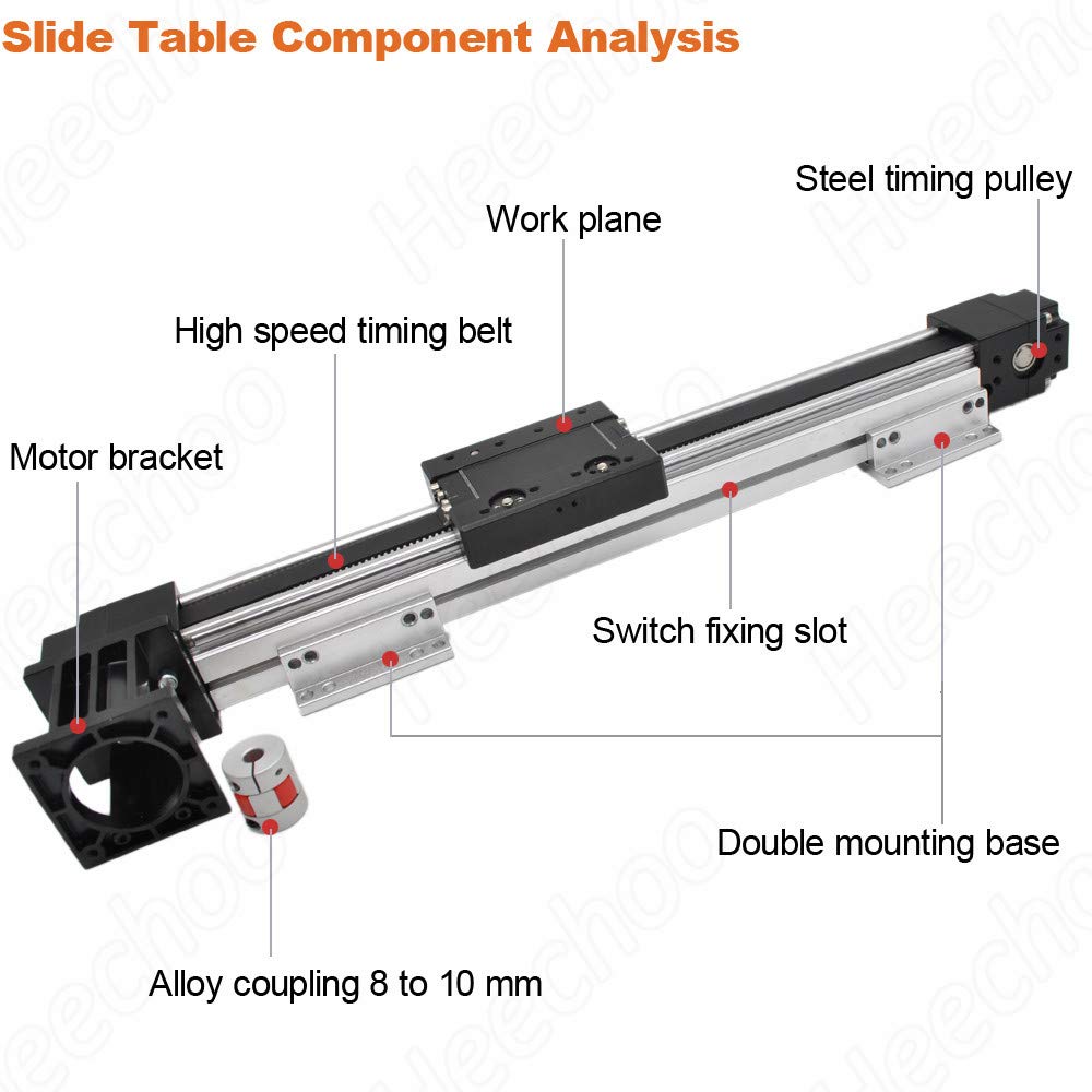 Belt Drive Motorized Linear Stage Actuator 1000MM Stroke Fast Linear