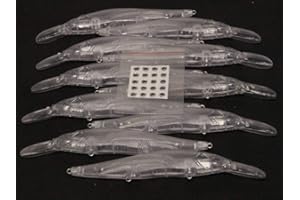 wLure 10 Blank Unpainted Minnow Crankbait Topwater Lipless Jerkbait Fishing Lures V3