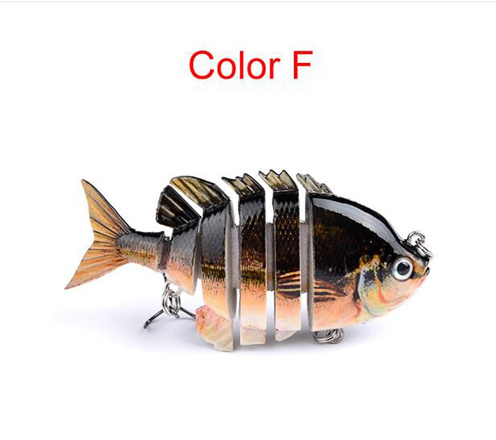 3インチ プラスチック ハードベイトシリーズ マルチジョイント バスフィッシングルアー 疑似餌 フローティング F B07b95plms フック針 100 正規品 Dispora Jatimprov Go Id