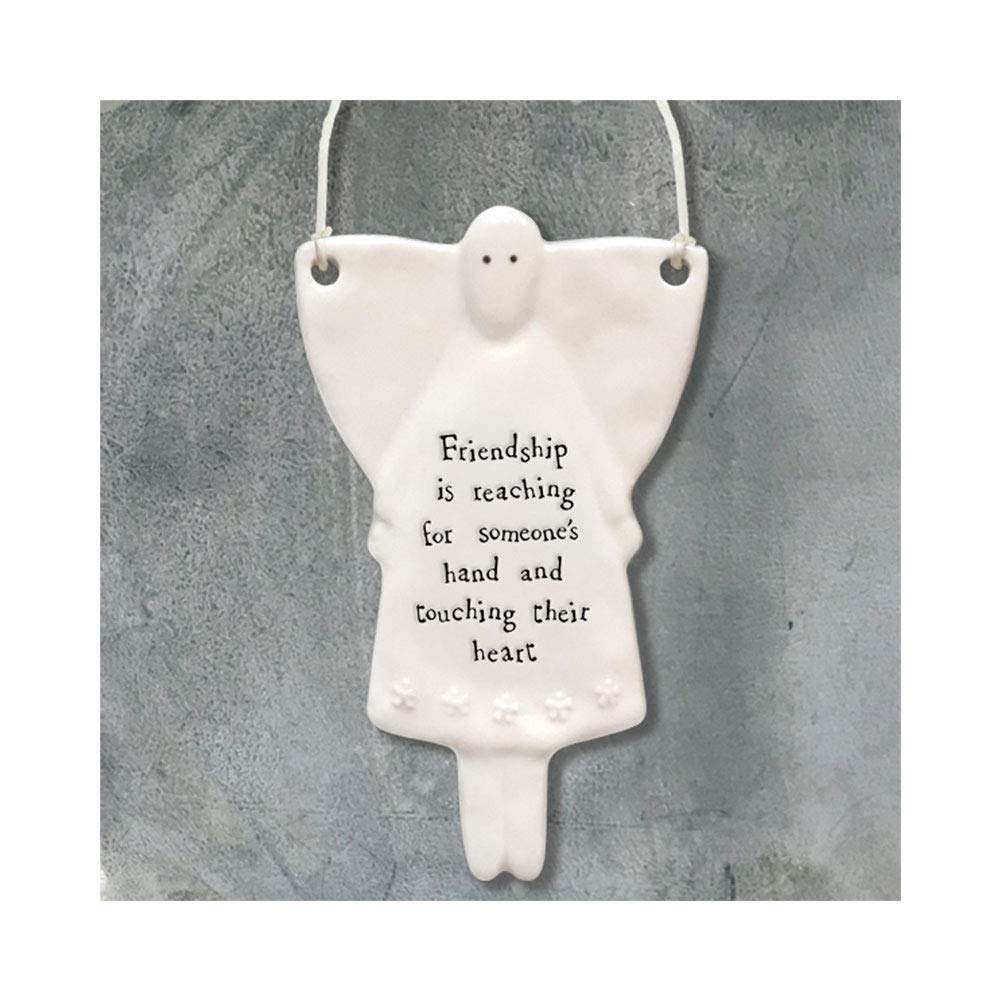 Maia Gifts Friendship Porcelain Hanging Angel Decoration