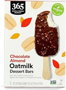 365 by Whole Foods Market Chocolate Almond Oat Milk Dipped Dessert Bars, 9 FZ