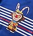 MIQI Boys Casual Sweatshirt Striped Monkey King Print Activewear Pullover Shirt Blue 6 Years Old