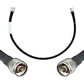 Bolton400 Jumper Cable - LMR®400 Equivalent Coaxial Cable 2ft - Heavy Duty Ultra Low Loss Coax Cable 50ohm - N Male to N Male