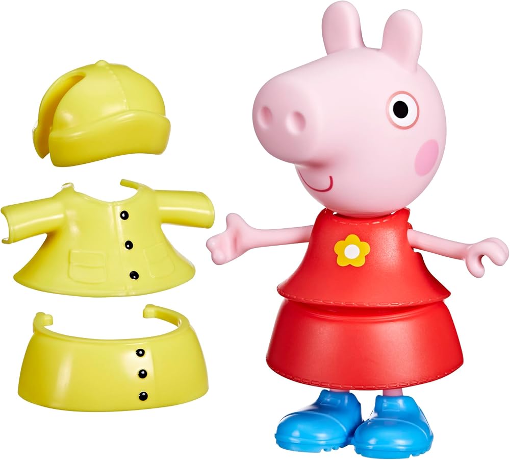 Peppa Pig Rainy Day Dress-Up Figure with 6 Accessories
