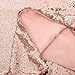 Netlab-Pillowcover 18 Inch (45 cm) Europe Luxurious Sequin Pillow Cushion Cover Pillow Case (Rose Gold)