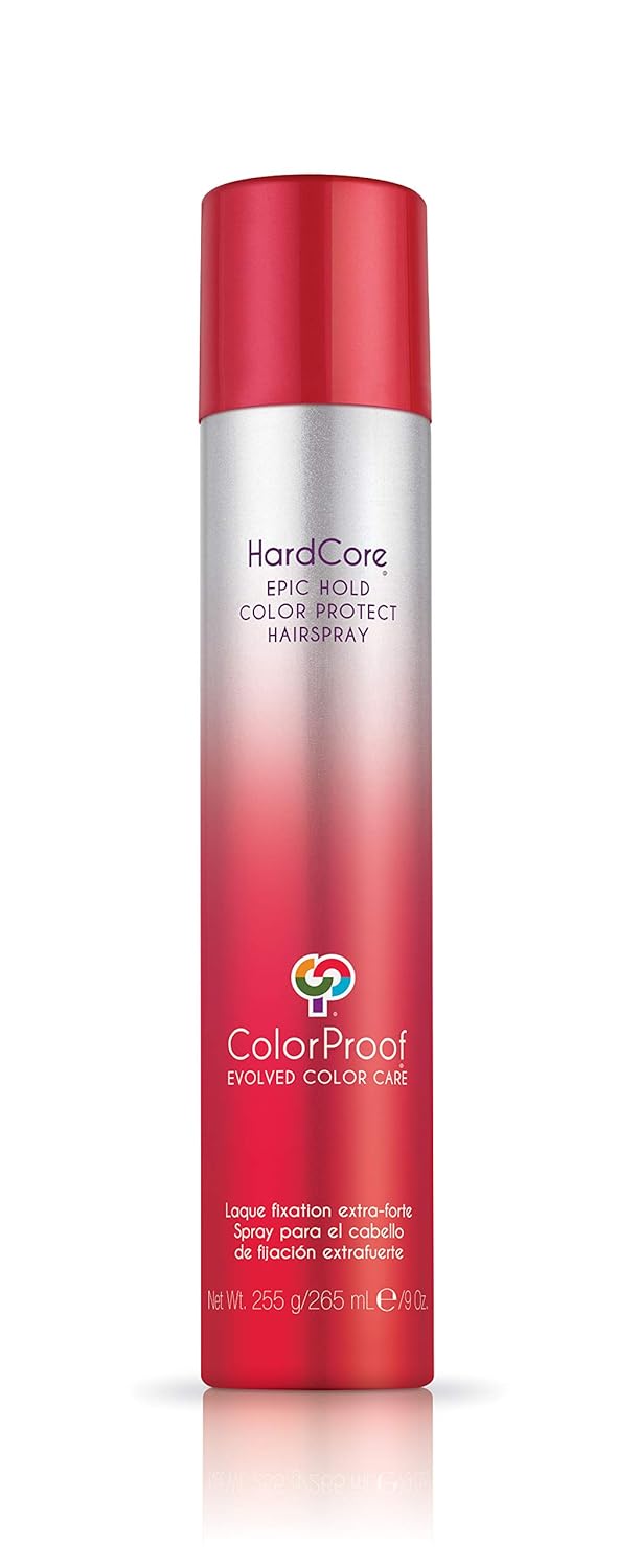 ColorProof HardCore Epic Hold Color Protect Hairspray, 9 oz