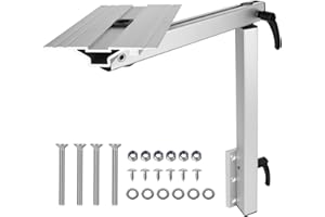 FINEERA RV Removable Table Leg, Adjustable 360 Degree Rotation Desk Leg Aluminum Alloy Base Mount with Double-End Screwdriver, Accessories for Camper Travel Trailer Caravan Yacht Boat Table Vehicle Motorhome