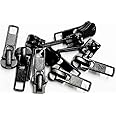 YKK Zipper Slider Replacement Kit- Universal #5 Vislon Sliders - Color Black (10 Sliders/Pack) Fits 5V & 5VS Sliders