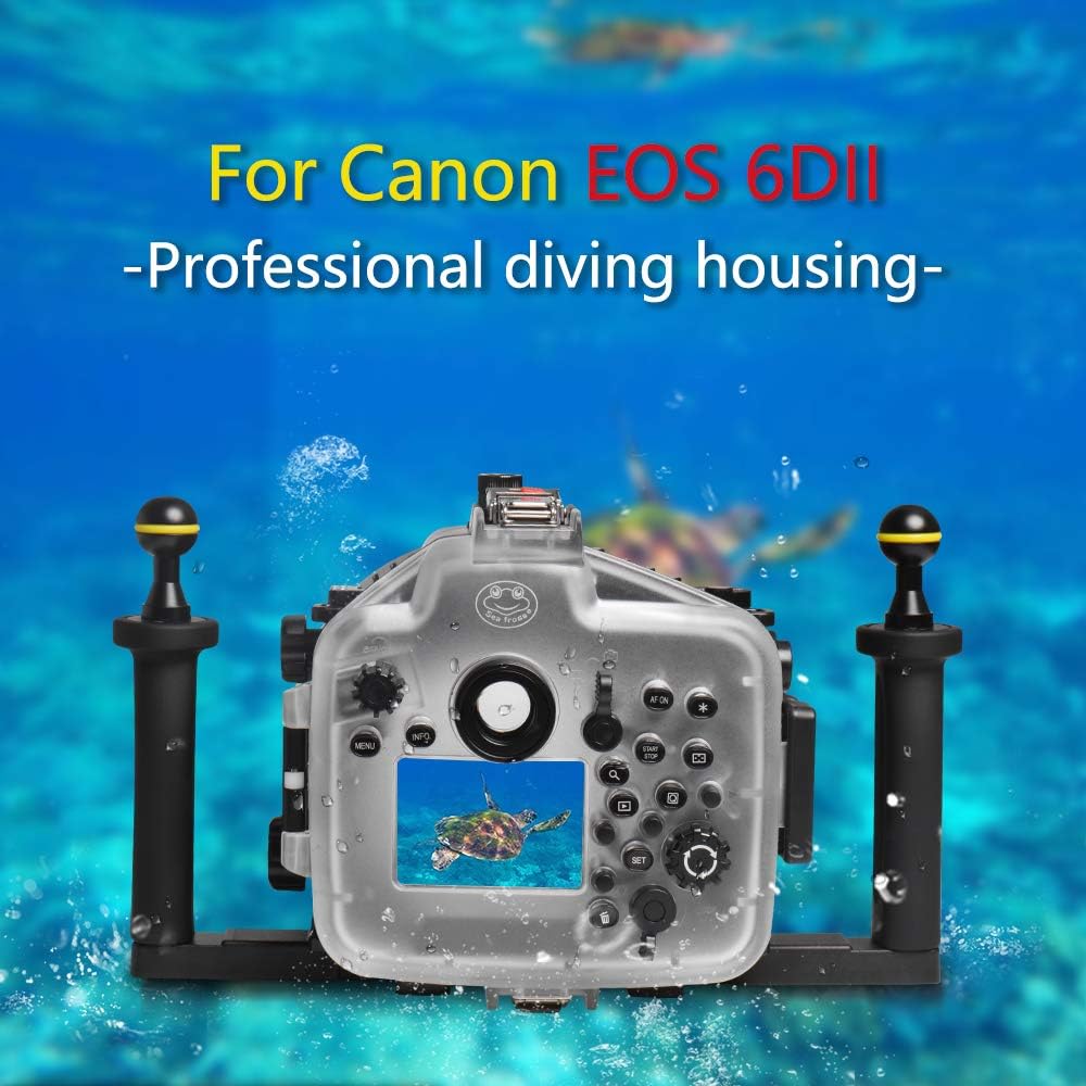 Sea frogs for Canon 6D2 24-70mm 130ft/40m Underwater Camera Housing Case, Black - Image 4