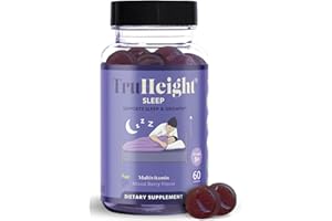 TruHeight Sleep Gummies - Kids & Teen Natural Sleep Aid for Tall & Growing Bodies - Pediatric Recommended Growth - Melatonin Gummy, Ashwagandha, L-Theanine, Lemon Balm - Mixed Berry, Taller Ages 4+