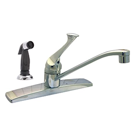 Simpatico 07 0012 Single Handle Kitchen 4 Hole Faucet With Spray