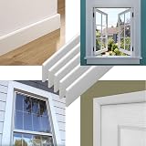 Virtual Plastics UPVC Architrave Trim 45mm x 5m White view 2