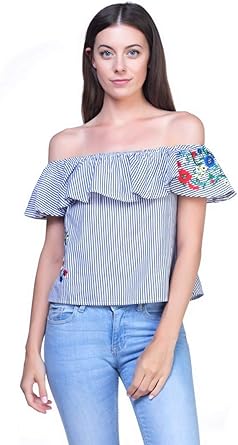 ladies jeans top on amazon