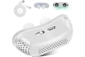 EENET Anti Snoring Devices, Effective Snoring Prevention, Twin Turbine Electric Adjustable and Breathable, Adjustable Wind Speed, Snoring Solution for Men and Women, Suitable for All Nose Shapes. White -3