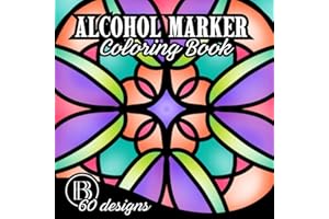 Alcohol Marker Coloring Book: Bold and Easy Coloring Book With Simple Patterns