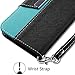VAKOO Galaxy S6 Case, [book-style] Premium PU Leather Protective Case for Samsung Galaxy S6 (Black Blue)
