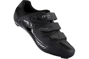 HH HILAND Hiland Unisex Wide Cycling Shoes Compatible with Peloton & Look Delta/SPD Cleats-3 Straps-Clip in Road/Mountain/Indoor Bike Shoes for Mens and Womens