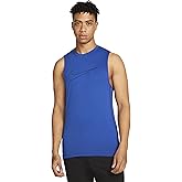 Nike Pro Dri-Fit Men's Slim Fit Sleeveless Top (as1, Alpha, l, Regular, Regular, Game Royal/Black/Black)
