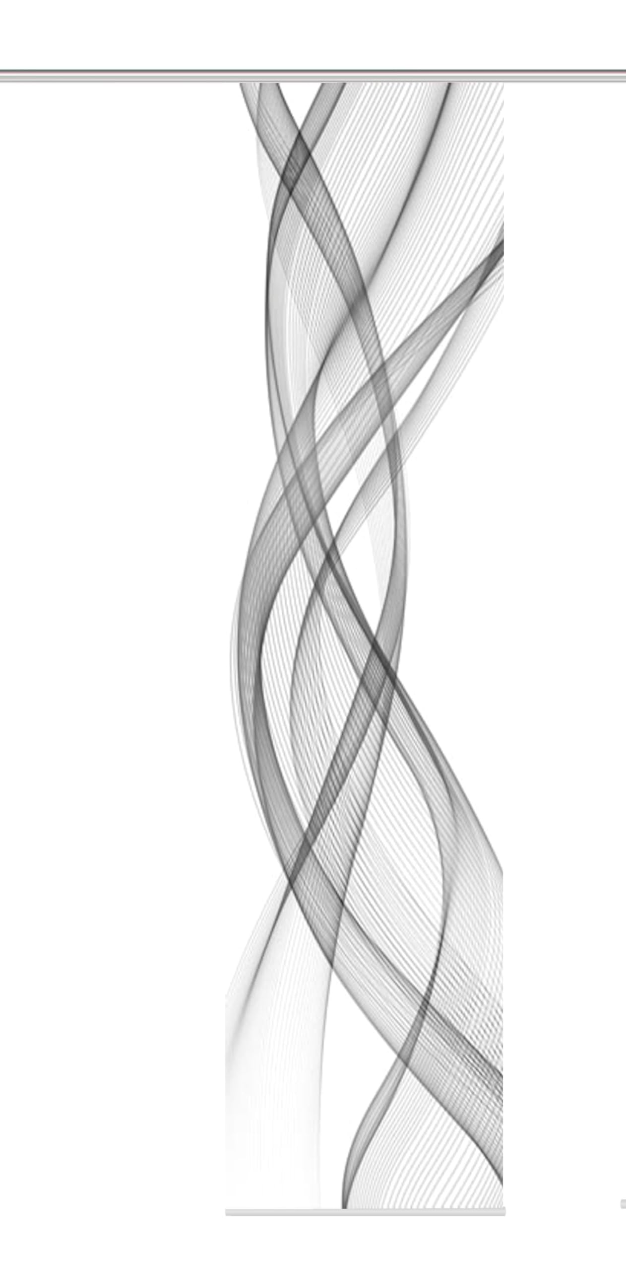 Home Fashion 86475 Ferrol Decorative Panel Blind with Digital Print 245 x 60 cm – Grey – Fabric