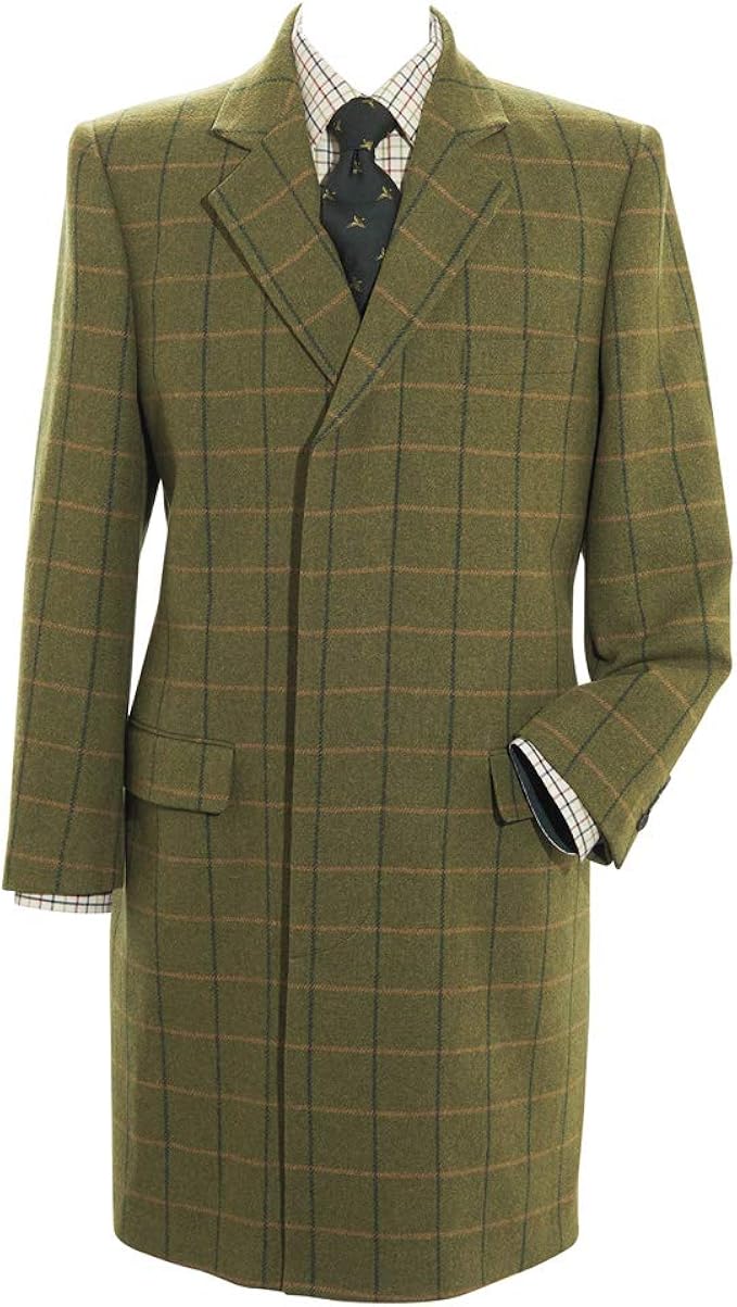 Samuel Windsor Men�s Long Tweed Coat Amazon.co.uk Clothing