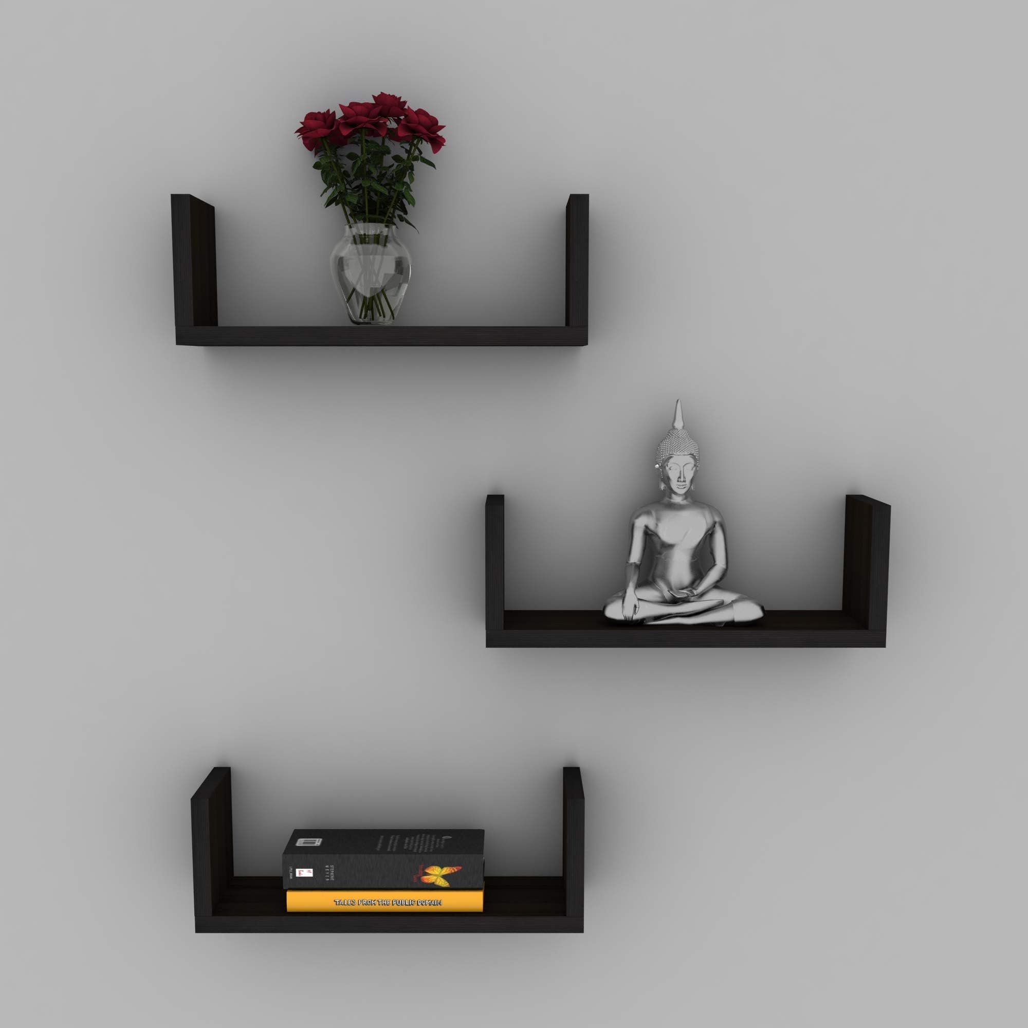Townsville Trio-I Multipurpose Wall Shelf (Cappuccino Oak)